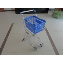 Rod Type Plastic Shopping Basket Trolley for Sale (YRD-J4)